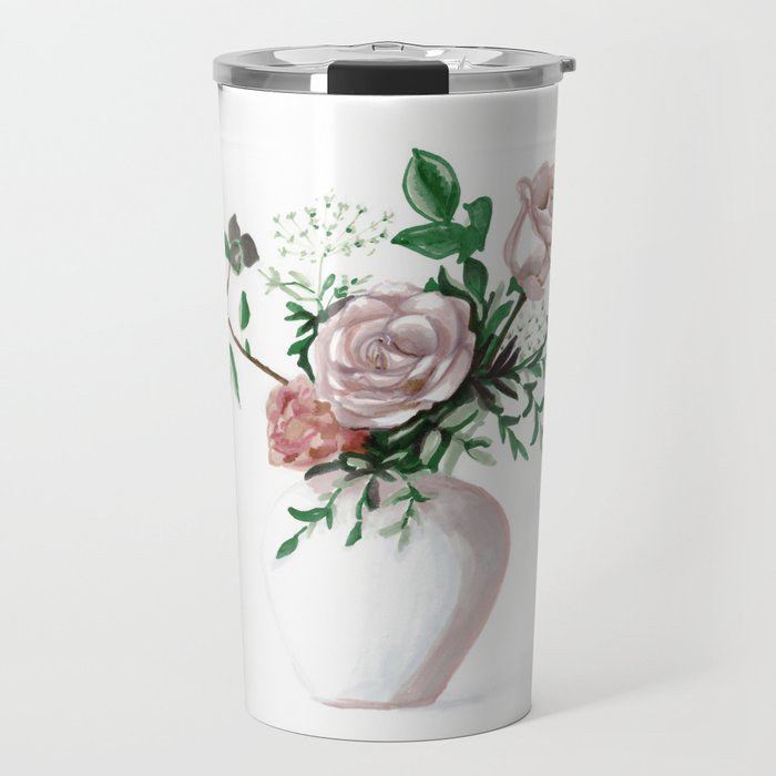 Floral Still Life Travel Mug Gallery Image 1