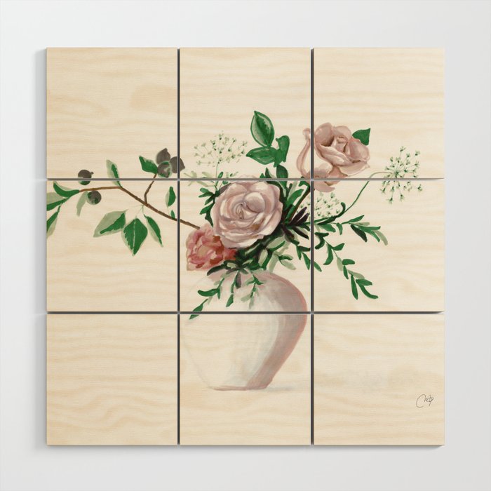 Floral Still Life Wood Wall Art Gallery Image 1