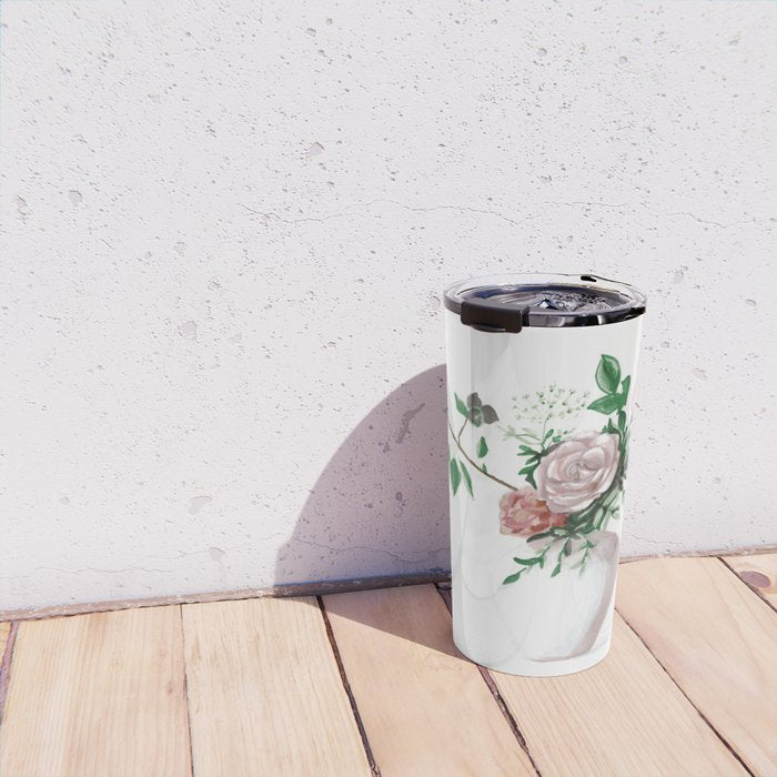 Floral Still Life Travel Mug Gallery Image 4