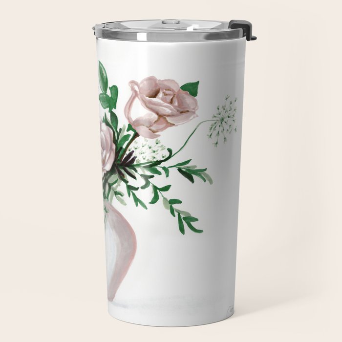 Floral Still Life Travel Mug Gallery Image 2