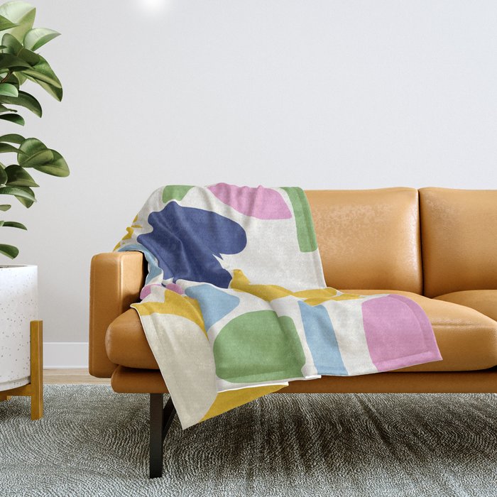 Sunny Botanics Throw Blanket Gallery Image 1