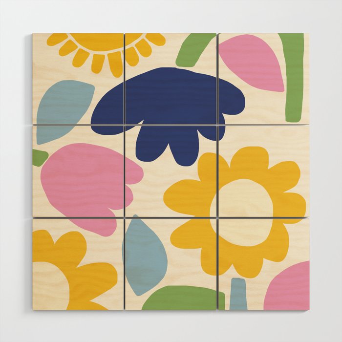 Sunny Botanics Wood Wall Art Gallery Image 1