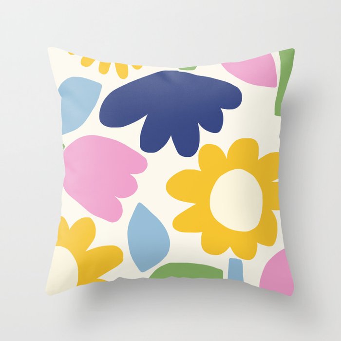 Sunny Botanics Throw Pillow Gallery Image 6