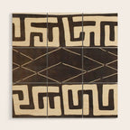 Kuba Congo Central African Wraparound Skirt Print 2 Wood Wall Art Gallery Image 1