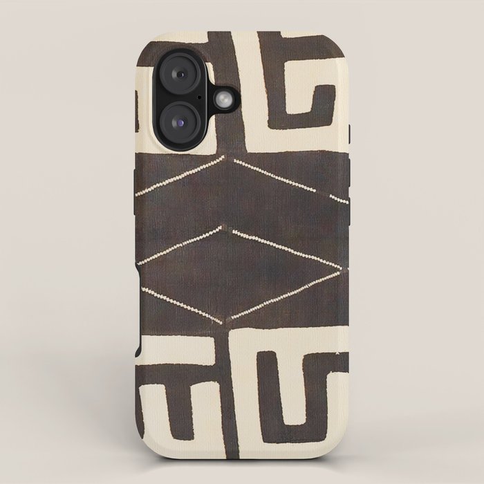 Kuba Congo Central African Wraparound Skirt Print 2 iPhone Case Gallery Image 1