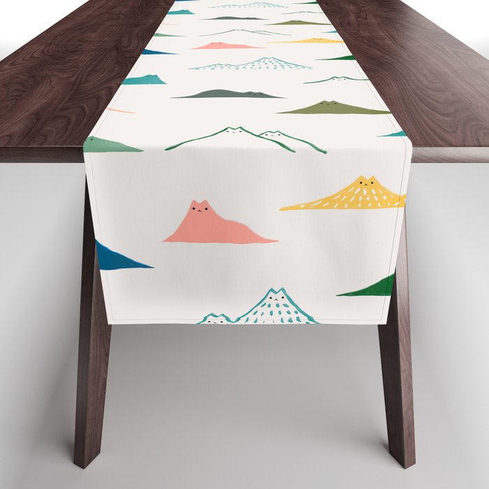 Cat Landscape 140: Meowtain range Table Runner Gallery Image 1