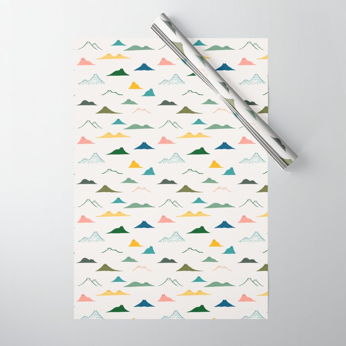 Cat Landscape 140: Meowtain range Wrapping Paper Gallery Image 1