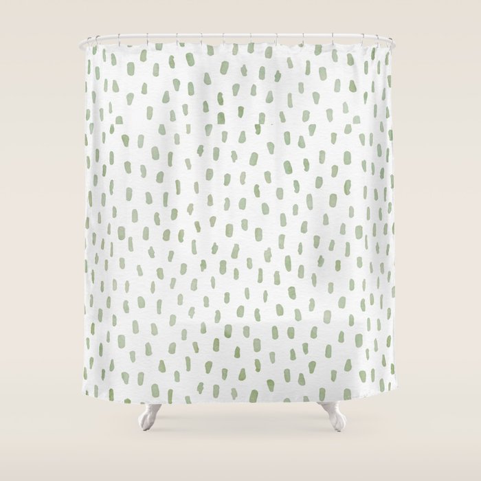 Sage Green Shower Curtain Gallery Image 1