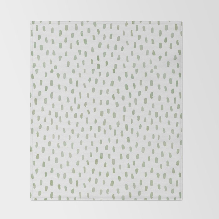 Sage Green Throw Blanket Gallery Image 2
