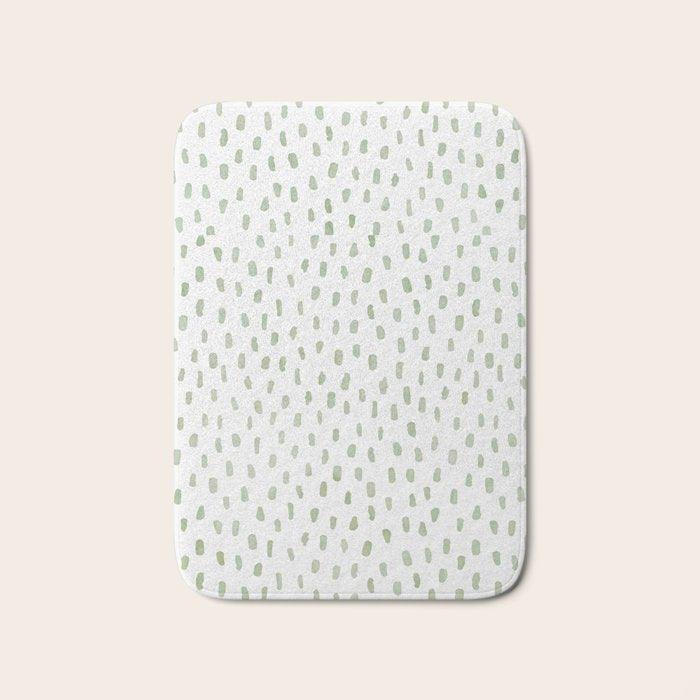 Sage Green Bath Mat Gallery Image 1