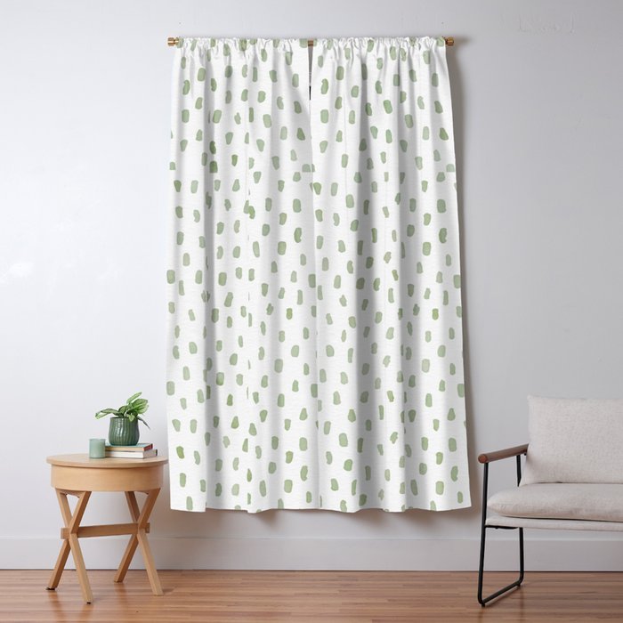 Sage Green Window Curtain Gallery Image 1