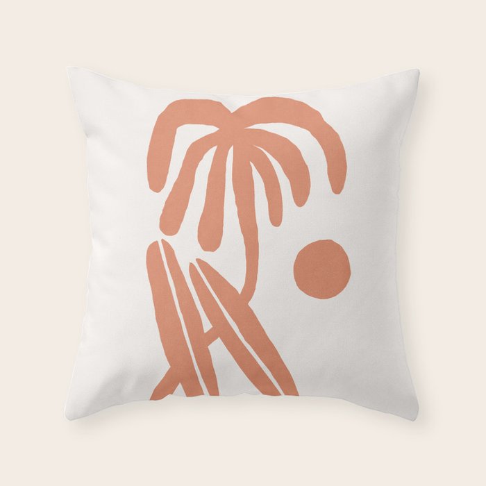 Palm and surfboards Throw Pillow Gallery Image 6