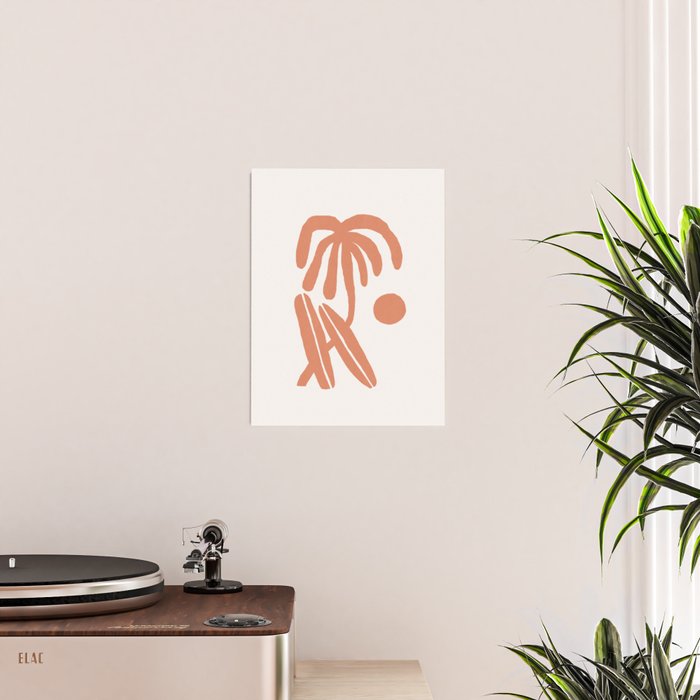 Palm and surfboards Poster Gallery Image 2