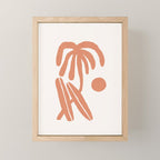 Palm and surfboards Mini Art Print Gallery Image 1