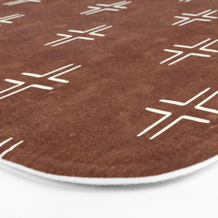 mudcloth crosses - brandywine Bath Mat Gallery Image 3