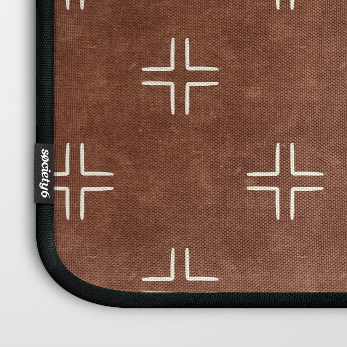 mudcloth crosses - brandywine Laptop Sleeve Gallery Image 3