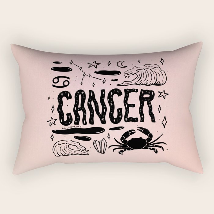 Celestial Cancer Rectangular Pillow Gallery Image 2