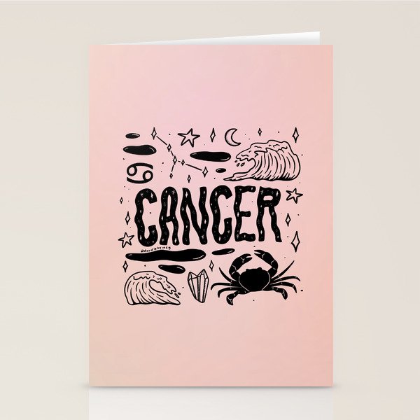 Celestial Cancer Stationery Card Gallery Image 2