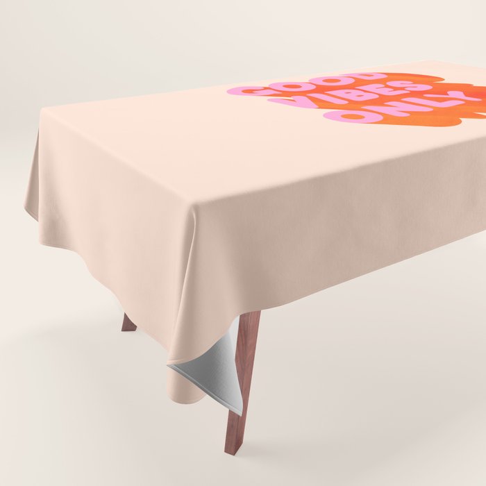 Good Vibes Only - Neon Colors Tablecloth Gallery Image 1