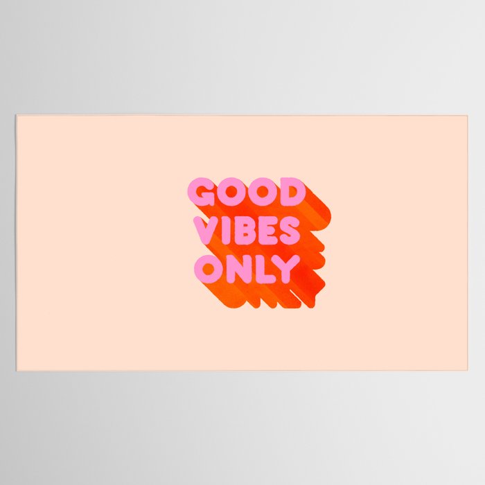 Good Vibes Only - Neon Colors Tablecloth Gallery Image 2