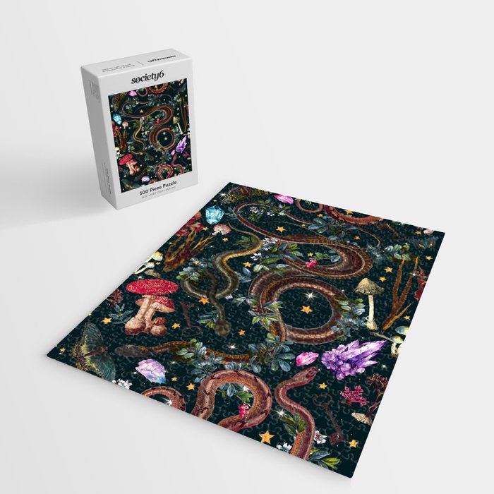 Mysterious Mushroom Forest III - Night Jigsaw Puzzle Gallery Image 2