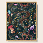 Mysterious Mushroom Forest III - Night Serving Tray Gallery Image 1