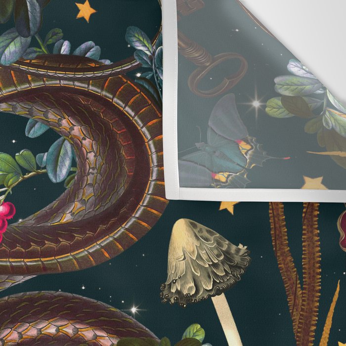 Mysterious Mushroom Forest III - Night Wall Tapestry Gallery Image 3