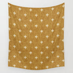 double cross on mustard  Wall Tapestry Gallery Image 4