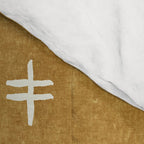 double cross on mustard  Comforter Gallery Image 4