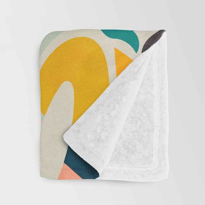 shape leaf modern mid century Throw Blanket Gallery Image 3
