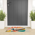 shape leaf modern mid century Welcome Mat Gallery Image 3