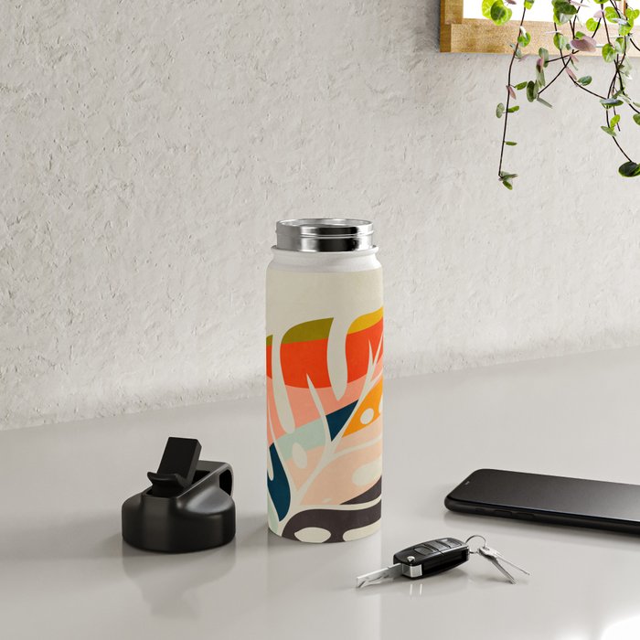 shape leaf modern mid century Water Bottle Gallery Image 4