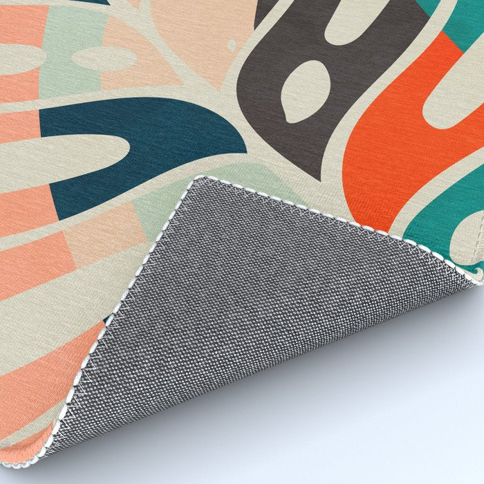 shape leaf modern mid century Rug Gallery Image 4