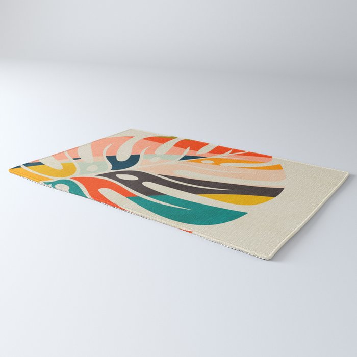 shape leaf modern mid century Rug Gallery Image 3