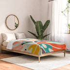 shape leaf modern mid century Comforter Gallery Image 2