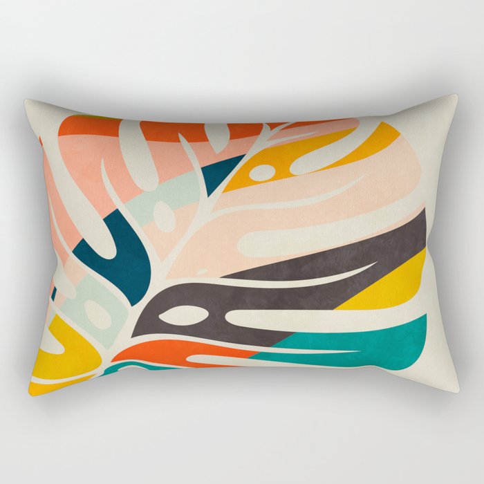 shape leaf modern mid century Rectangular Pillow Gallery Image 1