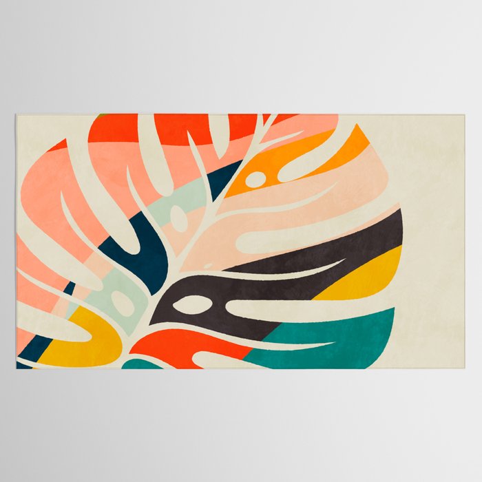 shape leaf modern mid century Tablecloth Gallery Image 2