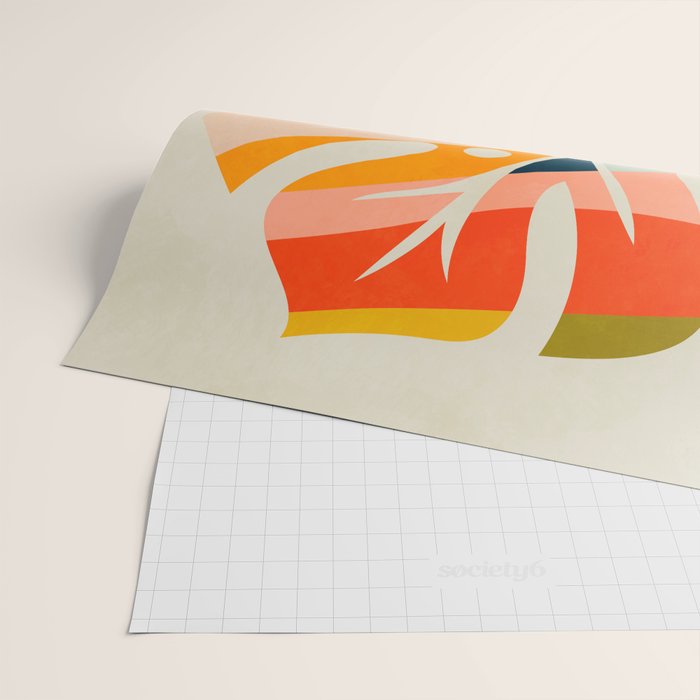 shape leaf modern mid century Wrapping Paper Gallery Image 2