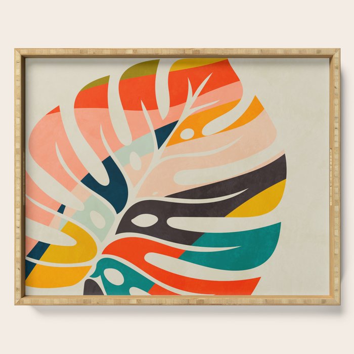shape leaf modern mid century Serving Tray Gallery Image 1