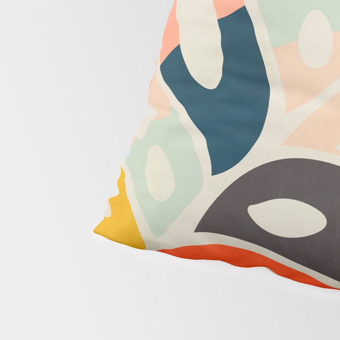 shape leaf modern mid century Pillow Sham Gallery Image 4