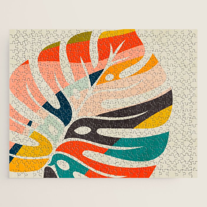 shape leaf modern mid century Jigsaw Puzzle Gallery Image 1