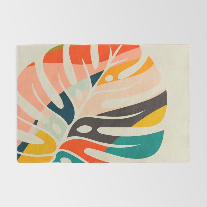 shape leaf modern mid century Rug Gallery Image 2