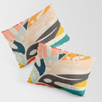 shape leaf modern mid century Pillow Sham Gallery Image 3