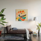shape leaf modern mid century Wood Wall Art Gallery Image 2