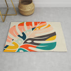 shape leaf modern mid century Rug Gallery Image 1