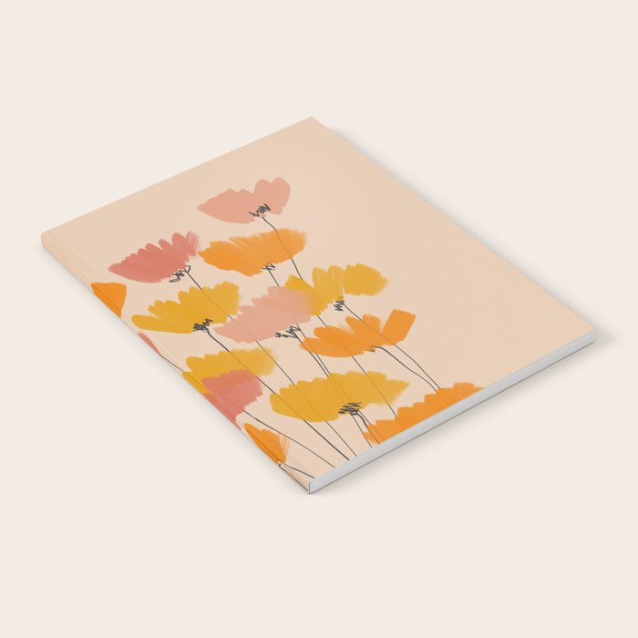 Summertime Flowers On Beige Notebook Gallery Image 2