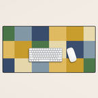 Bold Colorful Checks Pattern - Large XXIII Desk Mat Gallery Image 1
