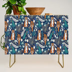 Tiger Toile on Navy Credenza Gallery Image 1