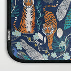 Tiger Toile on Navy Laptop Sleeve Gallery Image 3