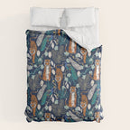 Tiger Toile on Navy Comforter Gallery Image 6